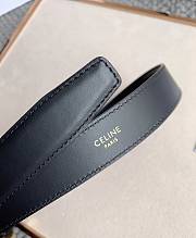 Celine Belt In Smooth Calfskin Black - 2
