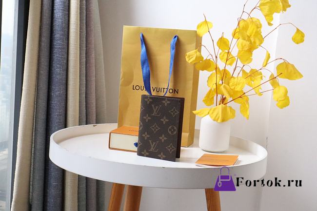 Louis Vuitton Monogram Brown Passport Holder M64501 10x14x2.5cm - 1