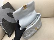 Chanel Flap Bag Silver 30cm - 6