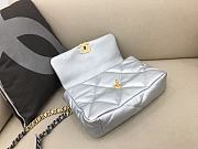 Chanel Flap Bag Silver 30cm - 5