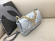 Chanel Flap Bag Silver 30cm - 4