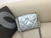 Chanel Flap Bag Silver 30cm - 3