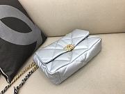 Chanel Flap Bag Silver 30cm - 2