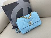 Chanel Flap Bag Blue 30cm - 1