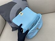 Chanel Flap Bag Blue 30cm - 5