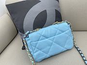 Chanel Flap Bag Blue 30cm - 4