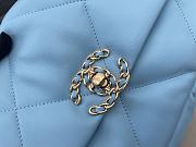 Chanel Flap Bag Blue 30cm - 3
