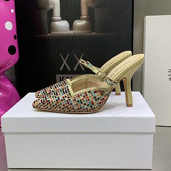 Dior Capture Heeled Mule Multicolor