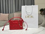 Dior Lady Mini Bag in Red 19x13x5cm - 1