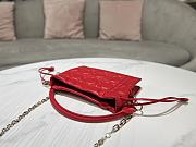 Dior Lady Mini Bag in Red 19x13x5cm - 6