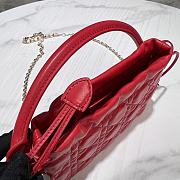 Dior Lady Mini Bag in Red 19x13x5cm - 5