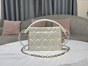 Dior Lady Mini Bag in White 19x13x5cm - 3