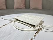 Dior Lady Mini Bag in White 19x13x5cm - 6