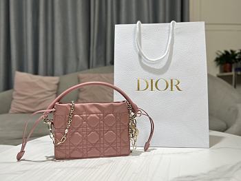 Dior Lady Mini Bag in Pink 19x13x5cm