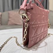 Dior Lady Mini Bag in Pink 19x13x5cm - 5