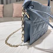Dior Lady Mini Bag in Blue 19x13x5cm - 5