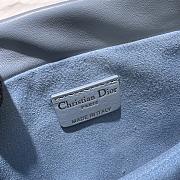 Dior Lady Mini Bag in Blue 19x13x5cm - 2