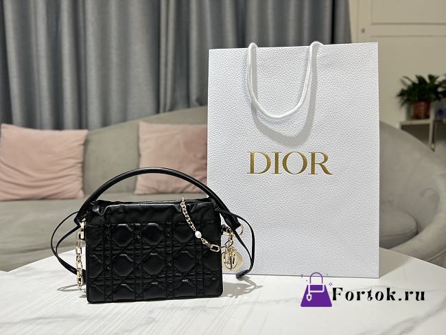 Dior Lady Mini Bag in Black 19x13x5cm - 1