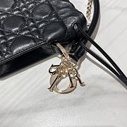 Dior Lady Mini Bag in Black 19x13x5cm - 2