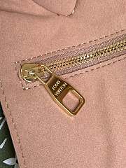 Louis Vuitton Neverfull MM Monogram embossed Leather Kaki Green/Pink/White M46102 31x28x14cm - 2