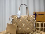 Louis Vuitton Neverfull Monogram Empreinte Leather Bag Brown M46039 31x28x14cm - 1