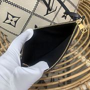 Louis Vuitton Neverfull Monogram Empreinte Leather Bag White/Black M46039 31x28x14cm - 5