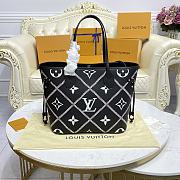 Louis Vuitton Neverfull Monogram Empreinte Leather Bag Black M46040 31x28x14cm - 5