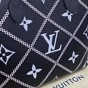 Louis Vuitton Neverfull Monogram Empreinte Leather Bag Black M46040 31x28x14cm - 2