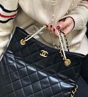 Chanel Tote Bag Pearl With Classic Leather Chains 33×25×5cm - 3