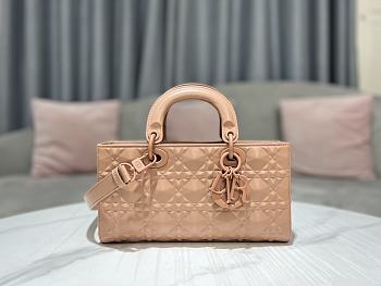 Dior Lady D-Joy Bag in Beige 26x13.5x5cm