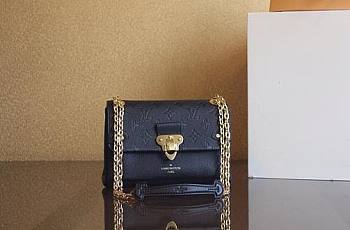 Louis Vuitton Vavin BB Monogram Empreinte Leather Bag in Black 20.5x15cm