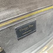 Dior Addict Black Lamb Lucky Star Cannage Pattern Bag 21x8x13cm - 5