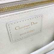 Dior Addict White Lamb Lucky Star Cannage Pattern Bag 21x8x13cm - 3
