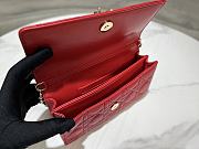 Dior Scarlet Red Cannage Lambskin Bag 21x11.5x4.5cm - 4