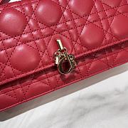 Dior Scarlet Red Cannage Lambskin Bag 21x11.5x4.5cm - 6