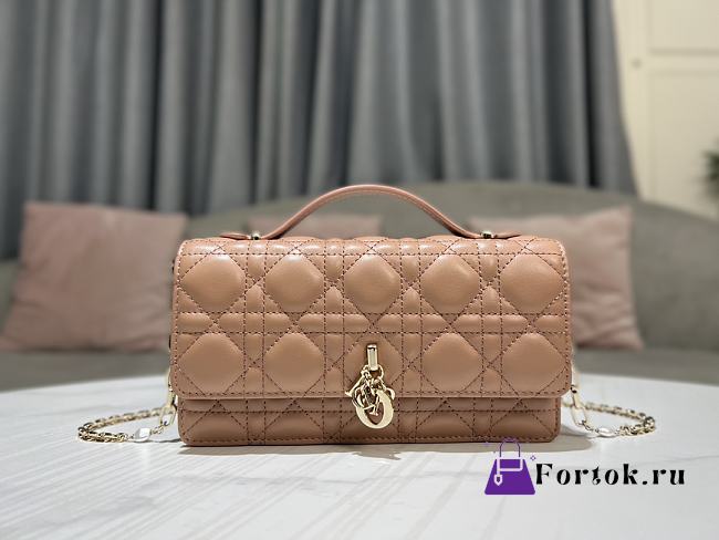 Dior Scarlet Beige Cannage Lambskin Bag 21x11.5x4.5cm - 1