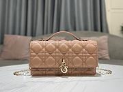 Dior Scarlet Beige Cannage Lambskin Bag 21x11.5x4.5cm - 1