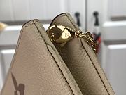  Louis Vuitton Empreinte Monogram Giant Double Zip Pochette Cream Bois De Rose - 6