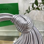 Bottega Veneta Double Knot Bag in Silver 22x6.5x15.5cm - 5