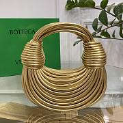 Bottega Veneta Double Knot Bag in Gold 22x6.5x15.5cm - 1
