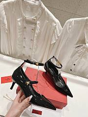Valentino Garavani Ankle Strap Pumps in Black - 5