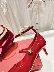Valentino Garavani Ankle Strap Pumps in Red - 5