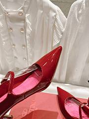 Valentino Garavani Ankle Strap Pumps in Red - 4