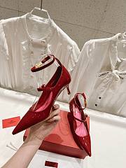 Valentino Garavani Ankle Strap Pumps in Red - 2