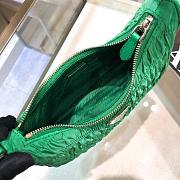 Prada Ruched Hobo Bag in Green 22x17x6cm - 3