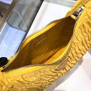 Prada Ruched Hobo Bag in Yellow 22x17x6cm - 2
