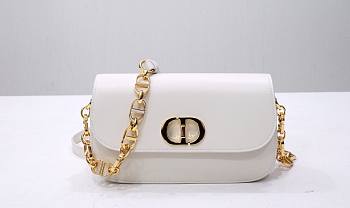 Dior 30 Montaigne Avenue Bag in White 22.5x12.5x6.5cm