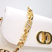 Dior 30 Montaigne Avenue Bag in White 22.5x12.5x6.5cm - 3