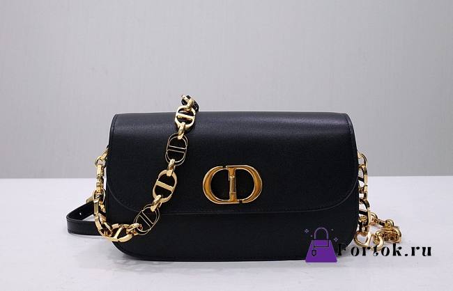 Dior 30 Montaigne Avenue Bag in Black 22.5x12.5x6.5cm - 1