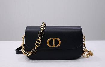 Dior 30 Montaigne Avenue Bag in Black 22.5x12.5x6.5cm